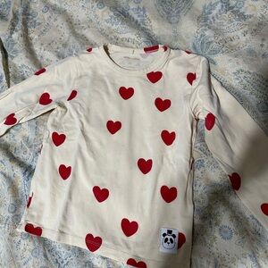 Mini Rodini hearte tee 4/5 (104/110)